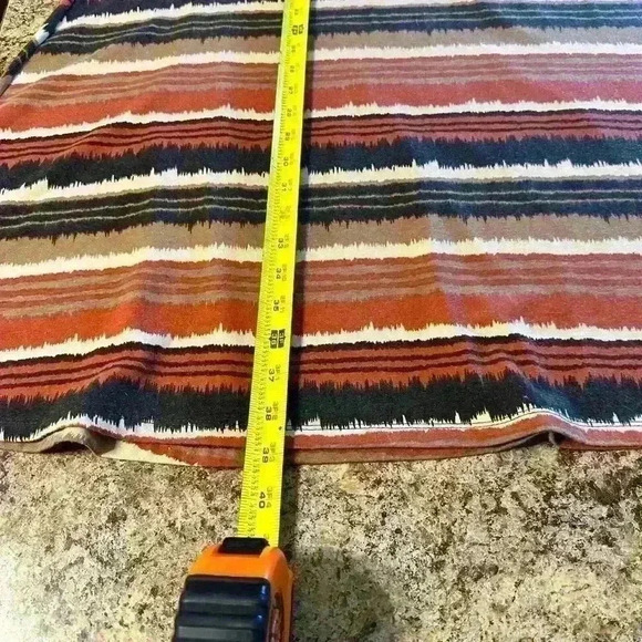 Roz & Ali A-Line Maxi Skirt. Small. Pull on. Aztec Pattern. EUC - Picture 7 of 9